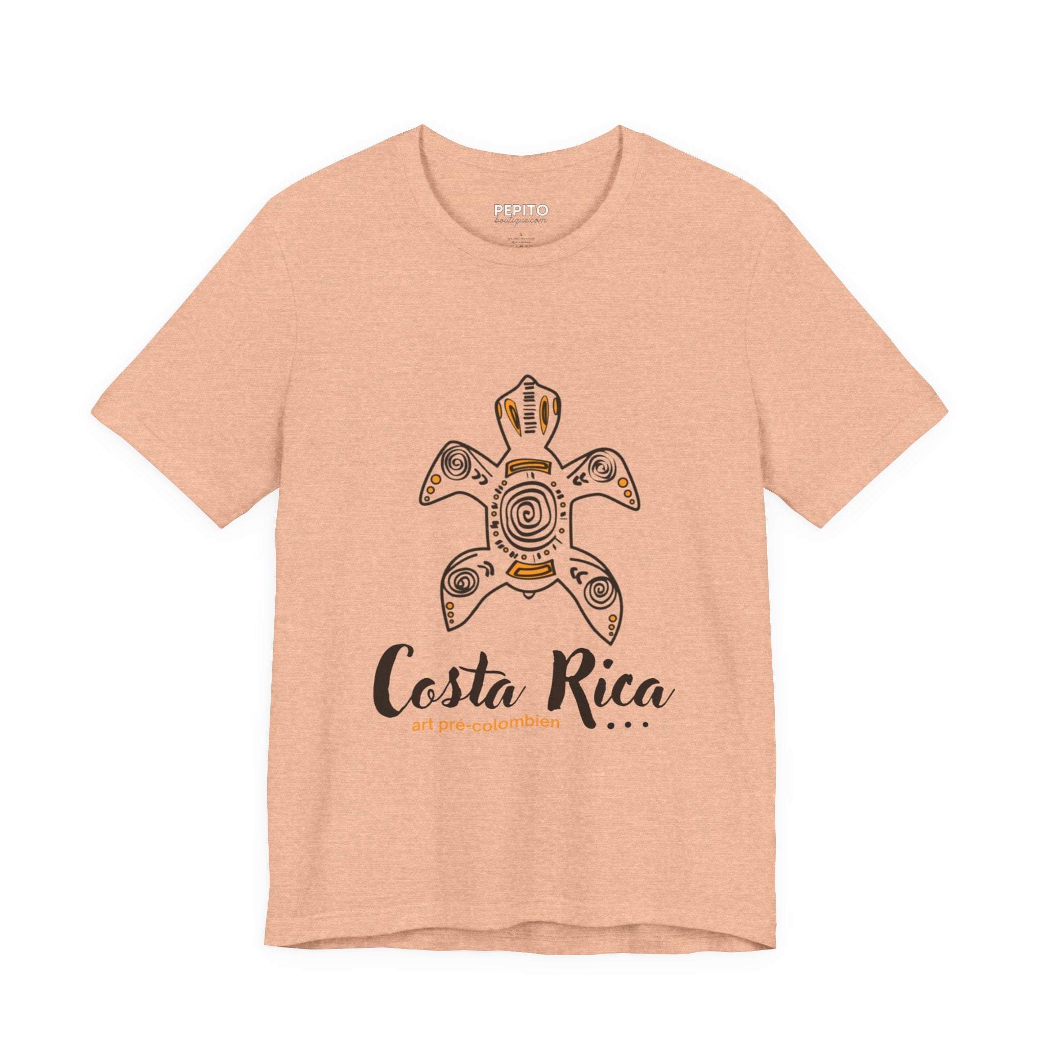 T-shirt unisexe « Tortue sacrée » – Symbole précolombien du Costa Rica