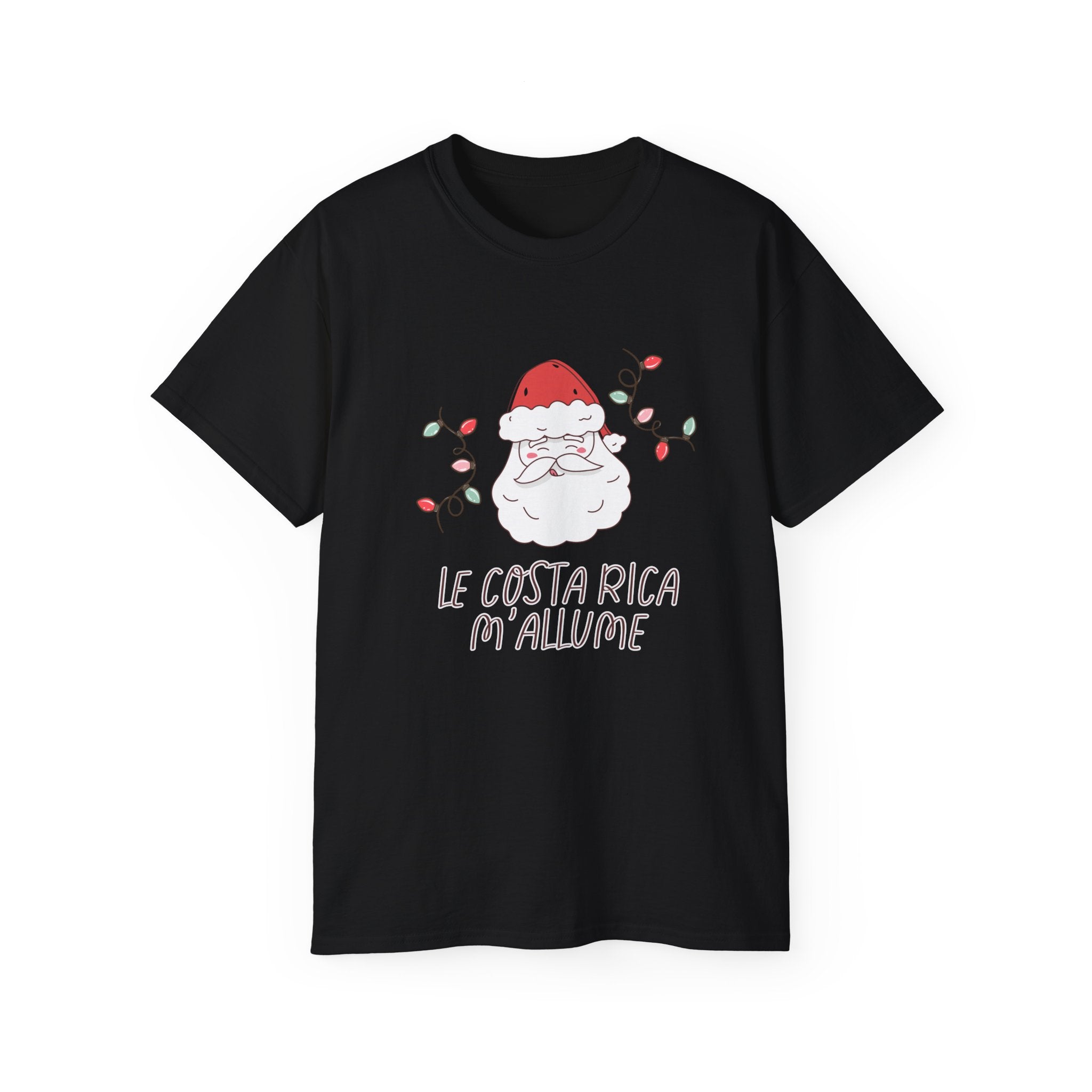 T-Shirt Unisexe – Édition Noël : « Le Costa Rica m’allume »