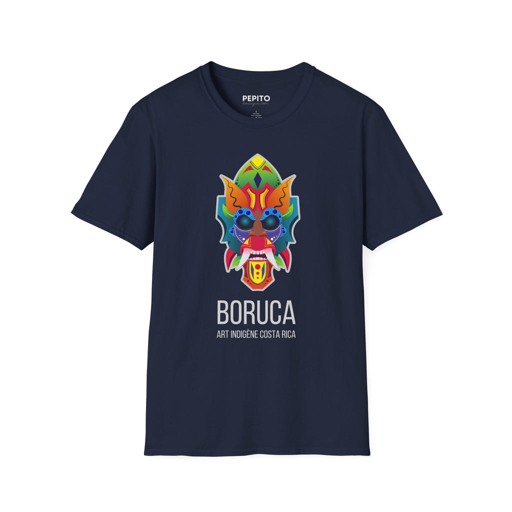 T-Shirt Boruca — Motif Inspiré de l’Art Autochtone du Costa Rica