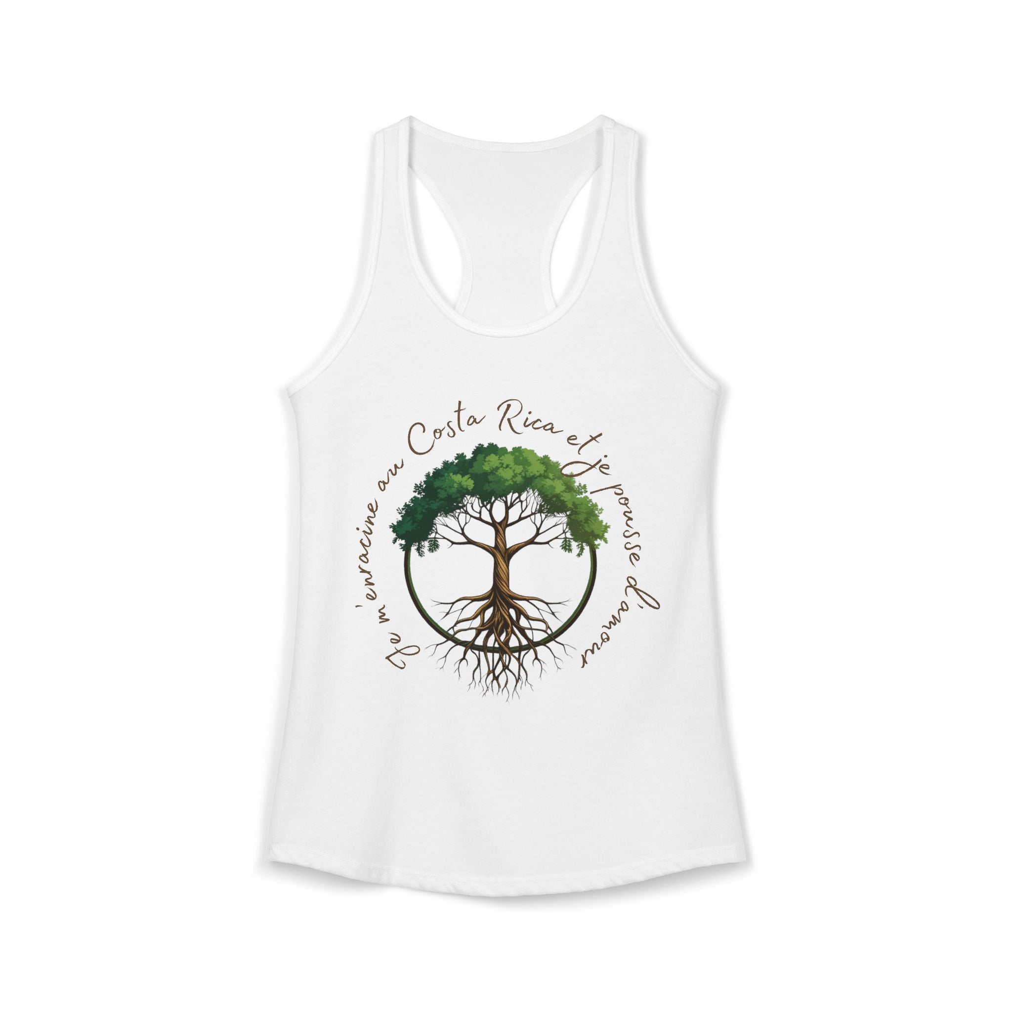 Débardeur femme « Je prends racine au Costa Rica »