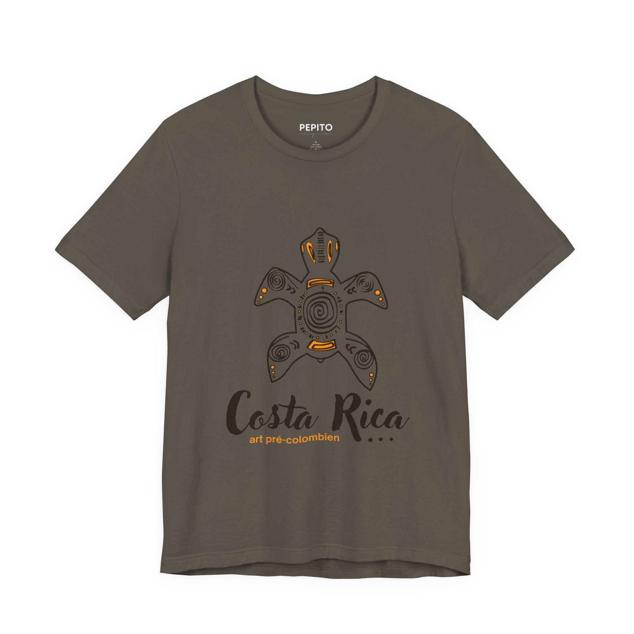 T-shirt unisexe « Tortue sacrée » – Symbole précolombien du Costa Rica