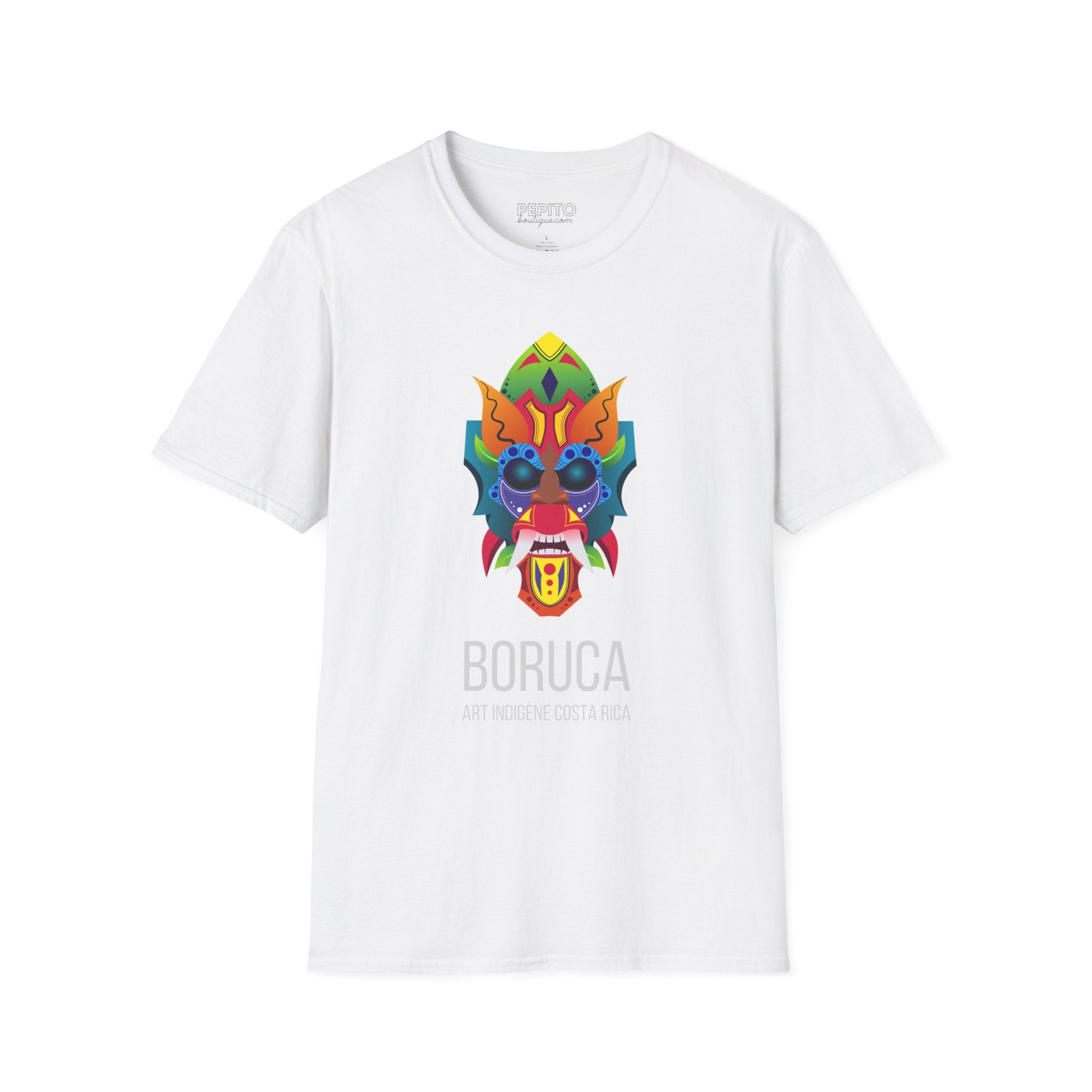 T-Shirt Boruca — Motif Inspiré de l’Art Autochtone du Costa Rica