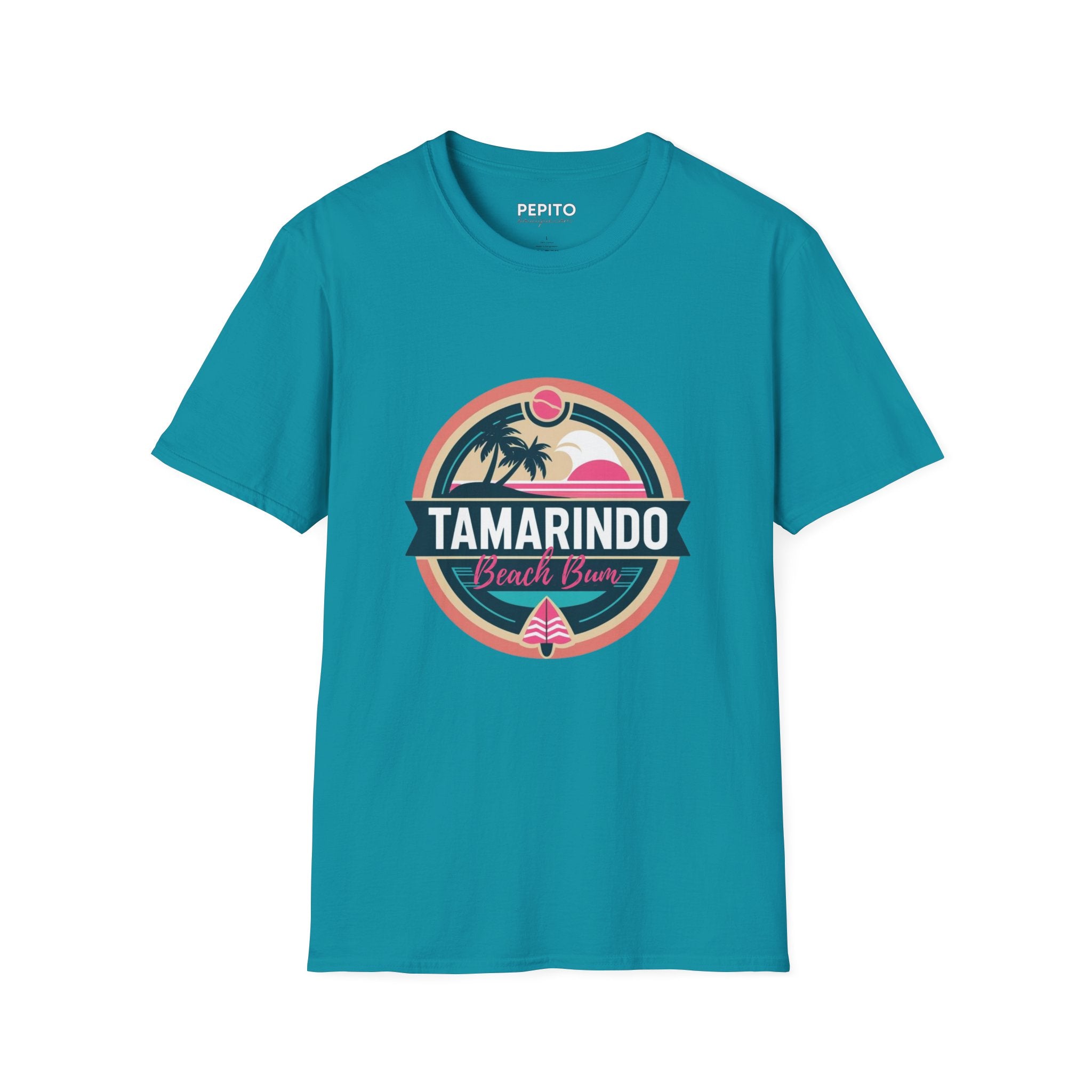 T-Shirt Unisexe — Tamarindo Beach Bum • Surf Rétro & Sunset Tropical