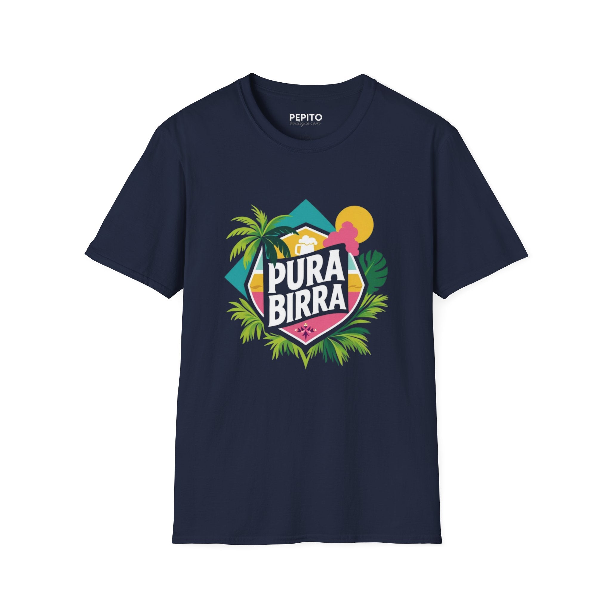 T-shirt unisexe « Pura Birra »  Humour costaricien