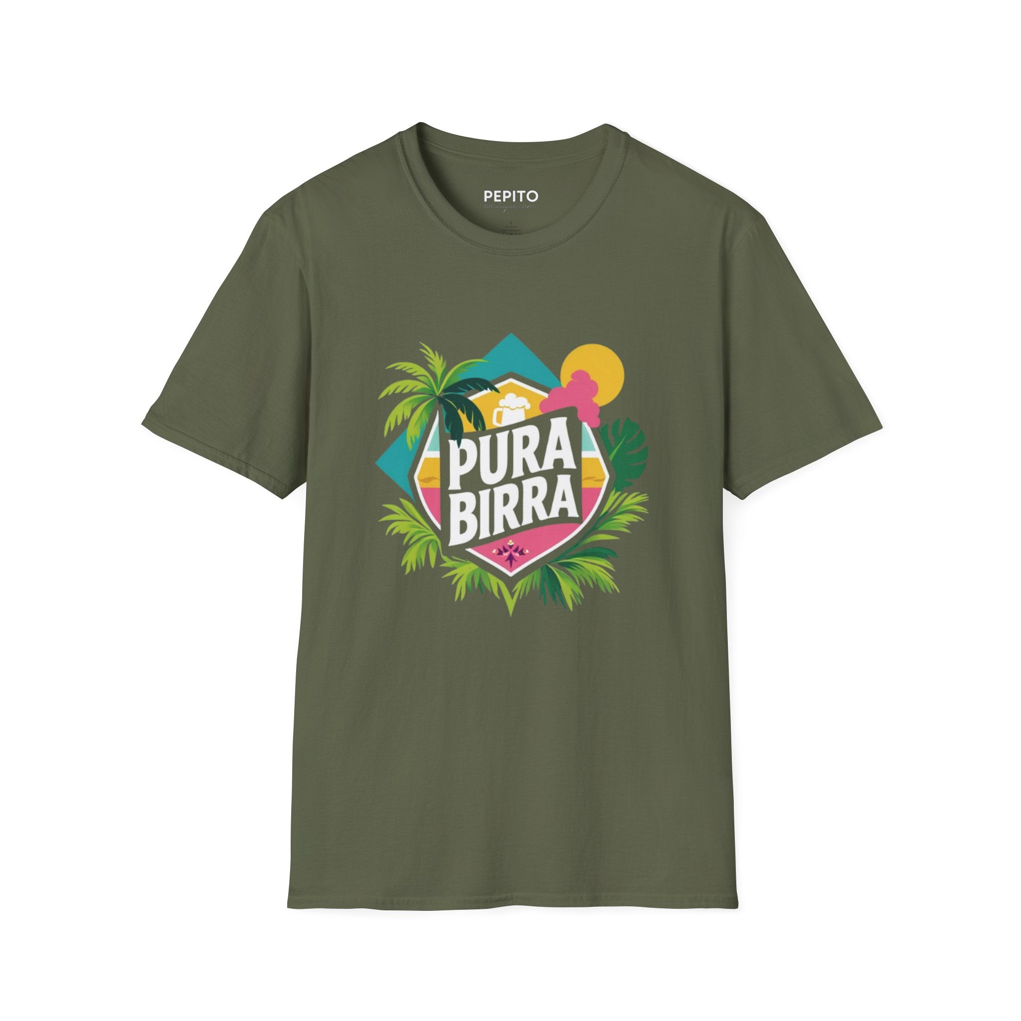 T-shirt unisexe « Pura Birra »  Humour costaricien