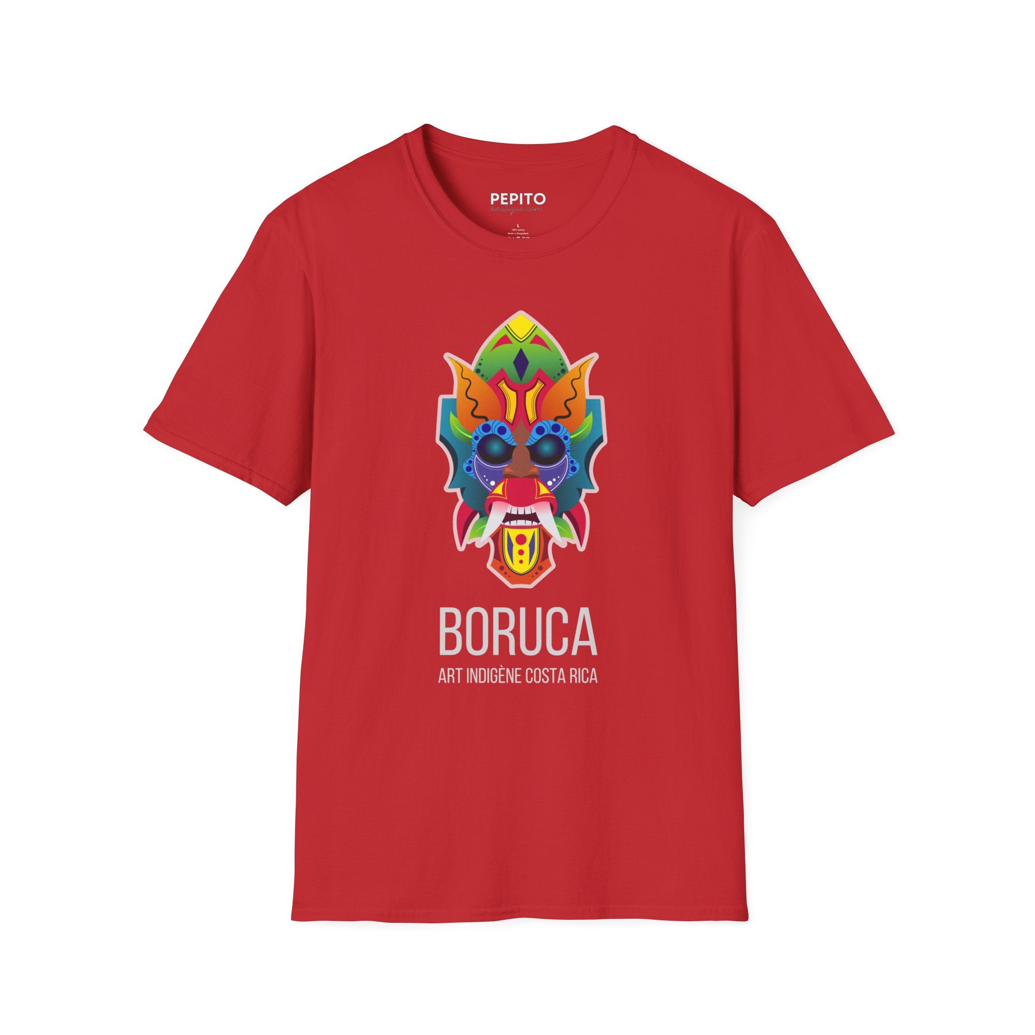 T-Shirt Boruca — Motif Inspiré de l’Art Autochtone du Costa Rica
