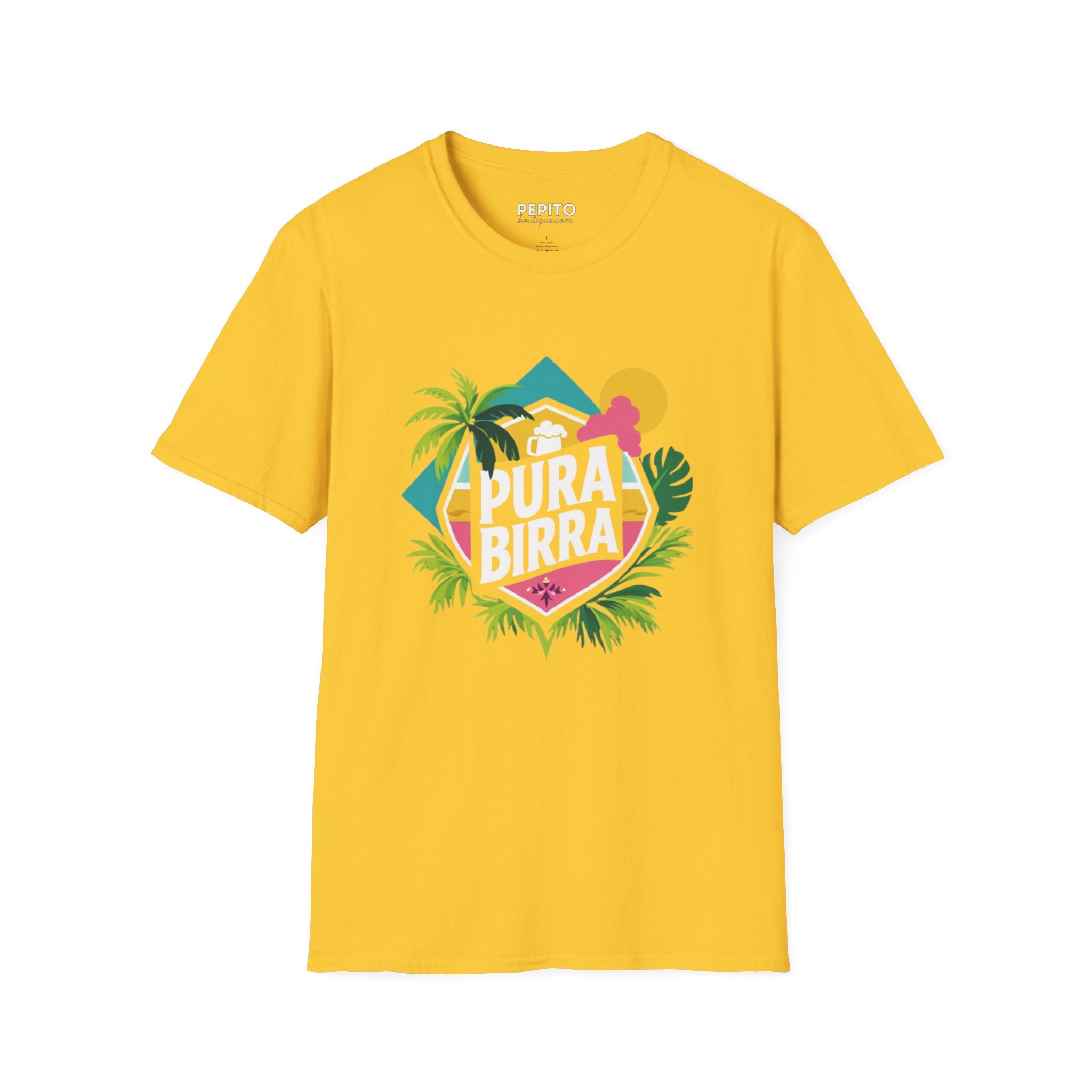 T-shirt unisexe « Pura Birra »  Humour costaricien