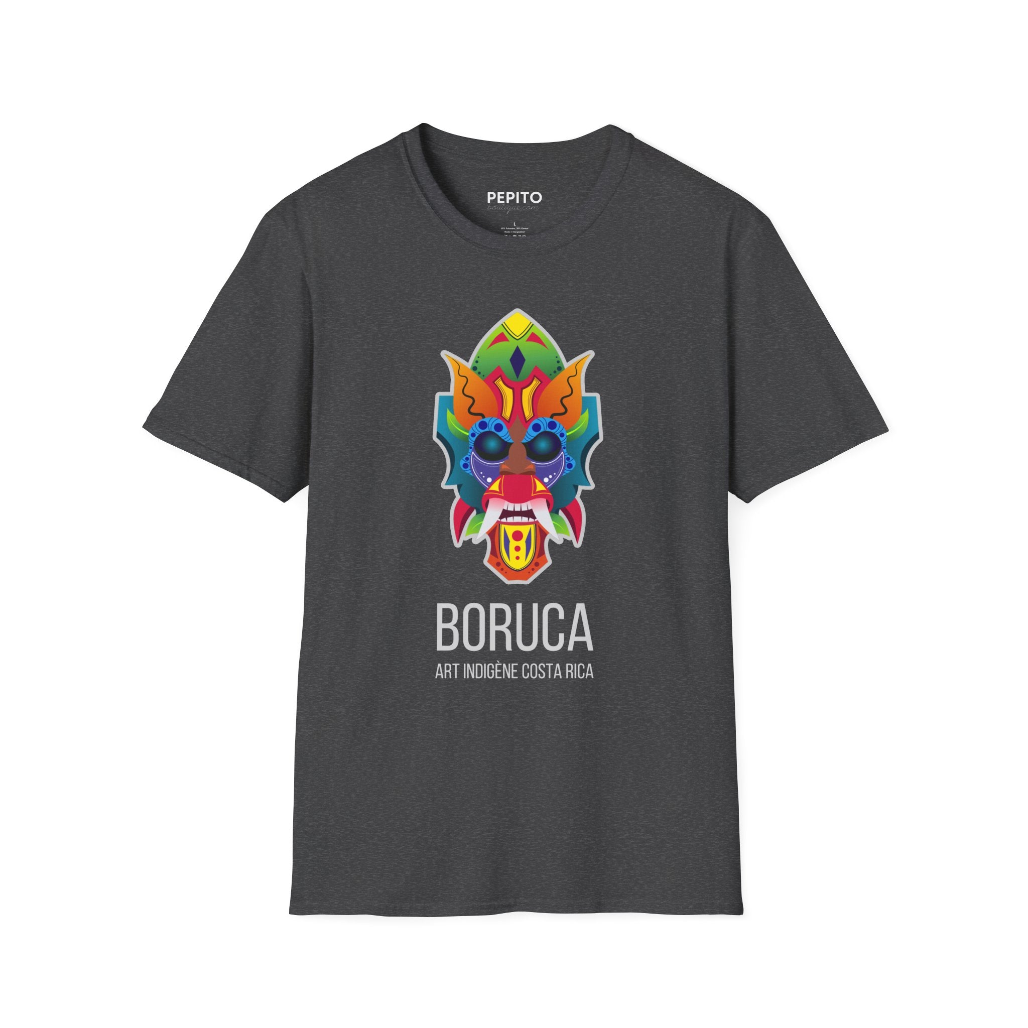 T-Shirt Boruca — Motif Inspiré de l’Art Autochtone du Costa Rica
