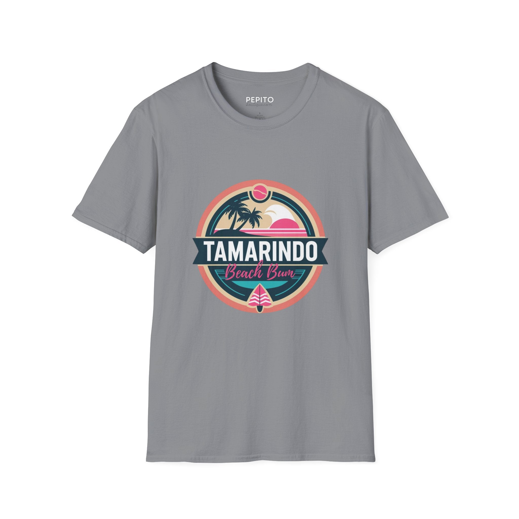 T-Shirt Unisexe — Tamarindo Beach Bum • Surf Rétro & Sunset Tropical