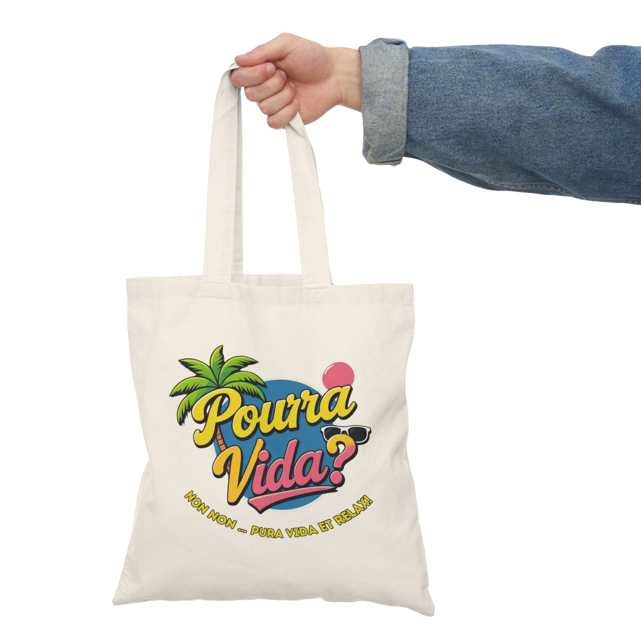 Sac en toile biologique « Pourra Vida ? » – Humour et esprit tropical