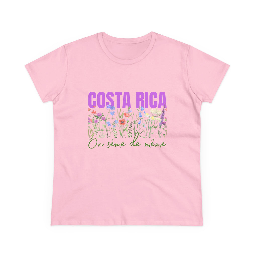 T-shirt femme « Au Costa Rica, on sème de même ! »