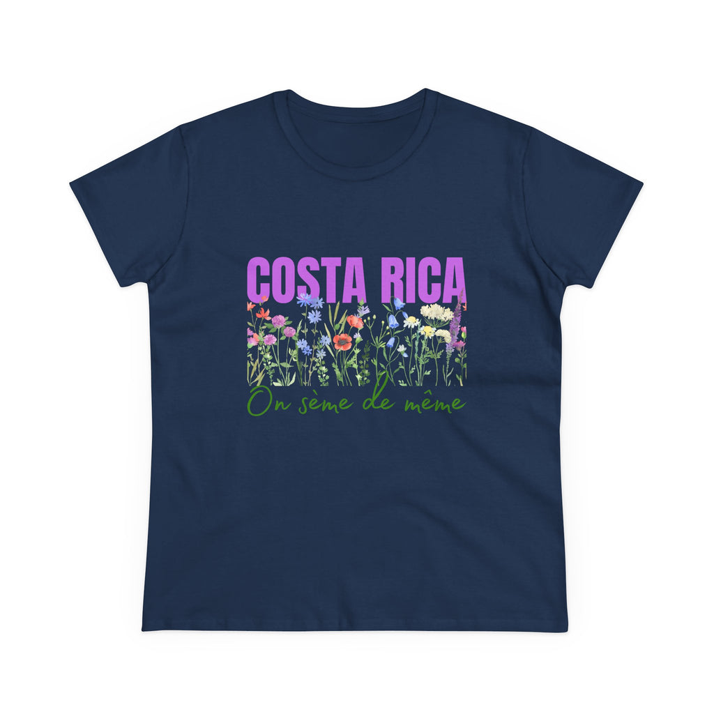 T-shirt femme « Au Costa Rica, on sème de même ! »