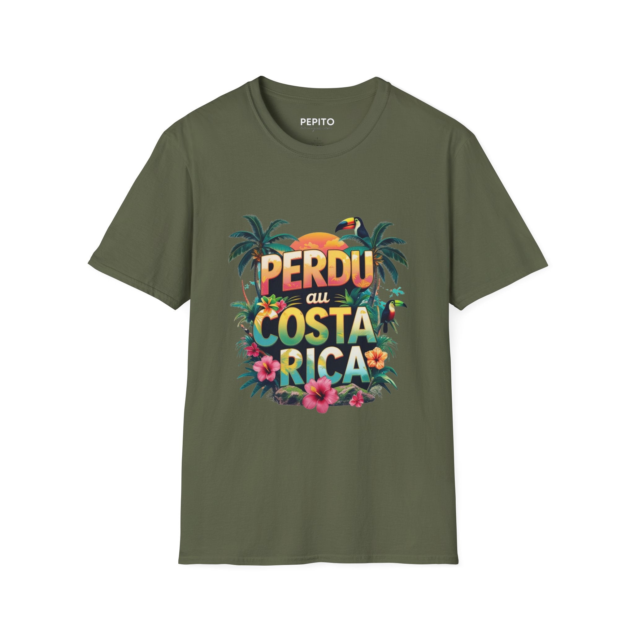 T-shirt unisexe  « Perdu au Costa Rica » – L’aventure commence ici