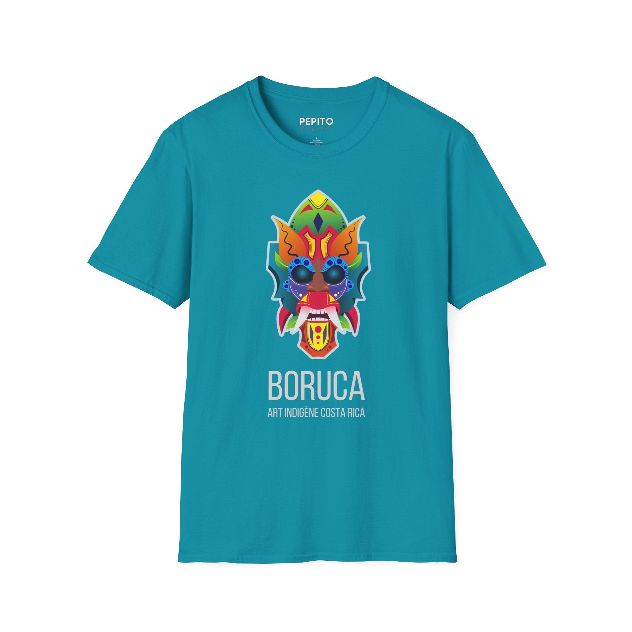 T-Shirt Boruca — Motif Inspiré de l’Art Autochtone du Costa Rica
