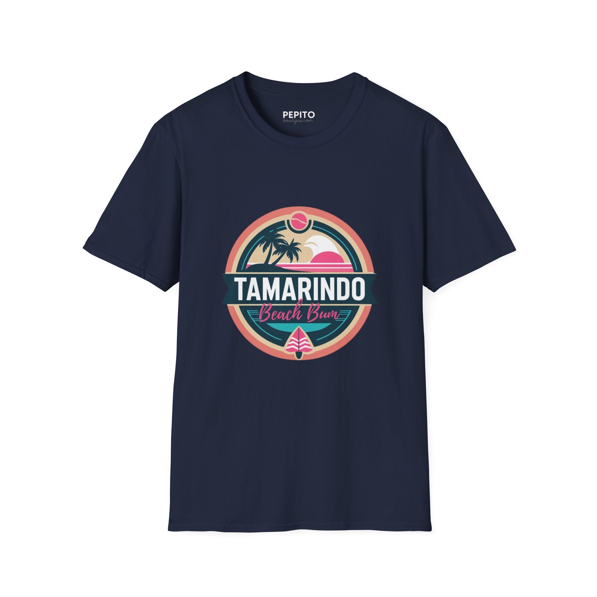 T-Shirt Unisexe — Tamarindo Beach Bum • Surf Rétro & Sunset Tropical