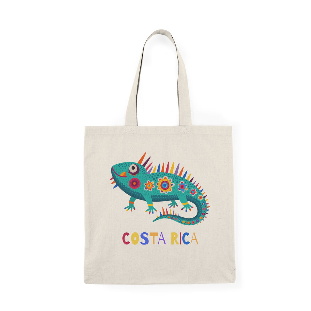Sac en toile Iguane Tropical du Costa Rica — Souvenir coloré et pratique