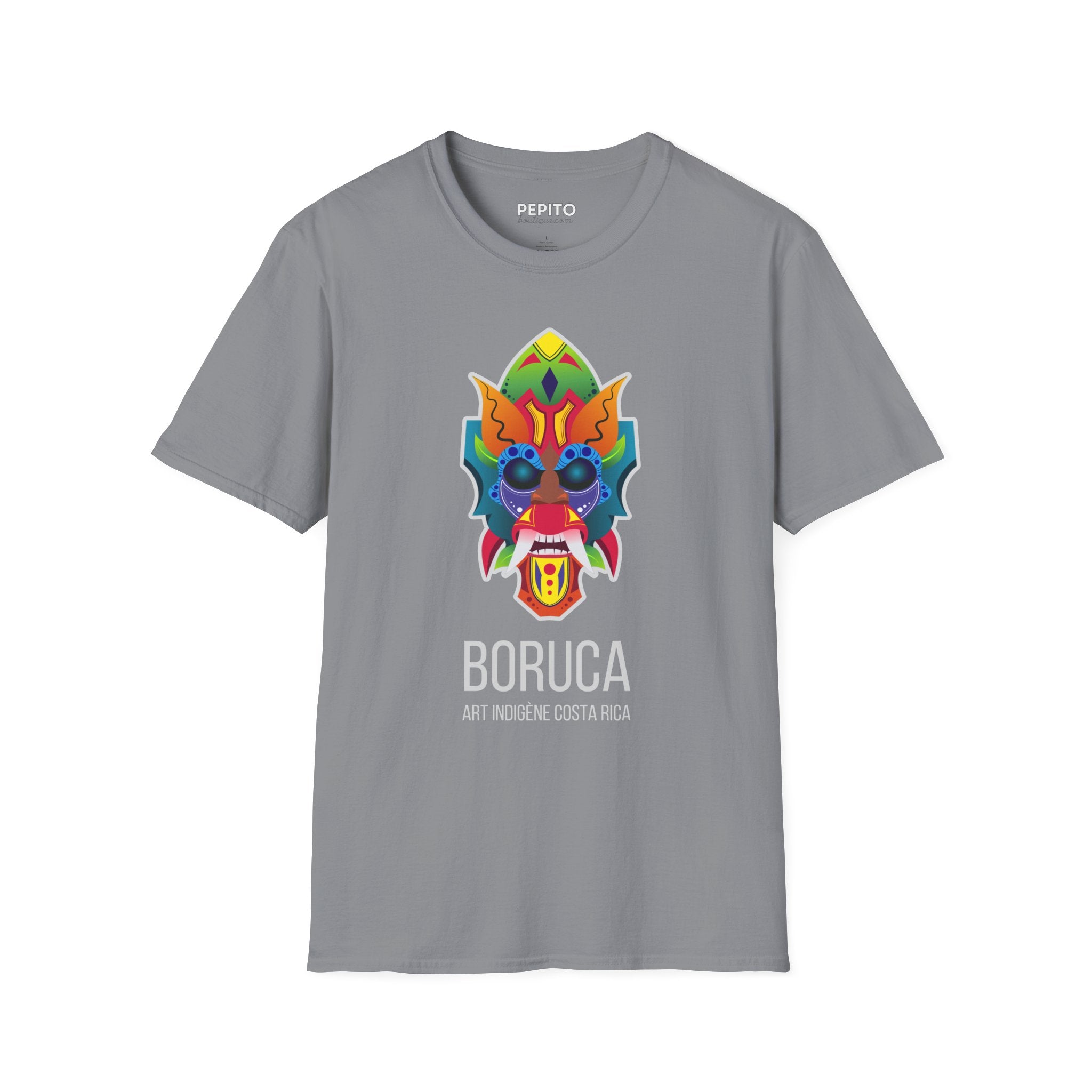 T-Shirt Boruca — Motif Inspiré de l’Art Autochtone du Costa Rica