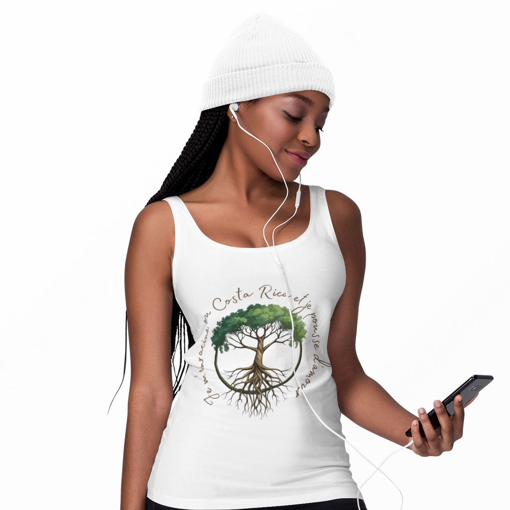 Débardeur femme « Je prends racine au Costa Rica »