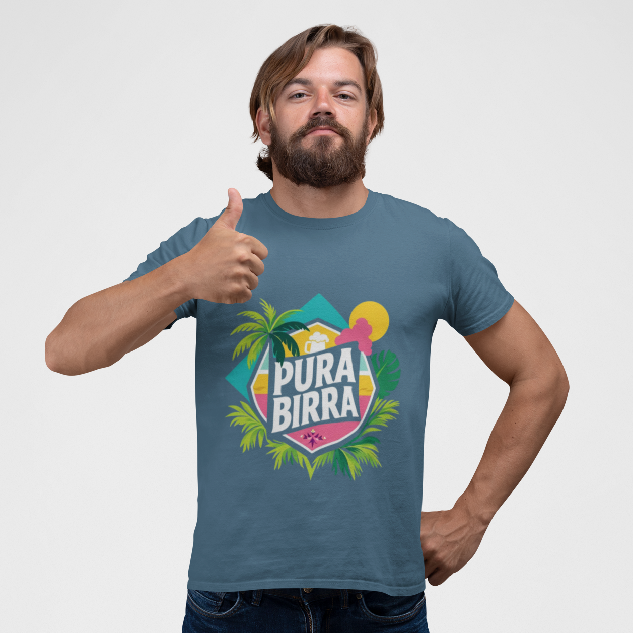 T-shirt unisexe « Pura Birra »  Humour costaricien