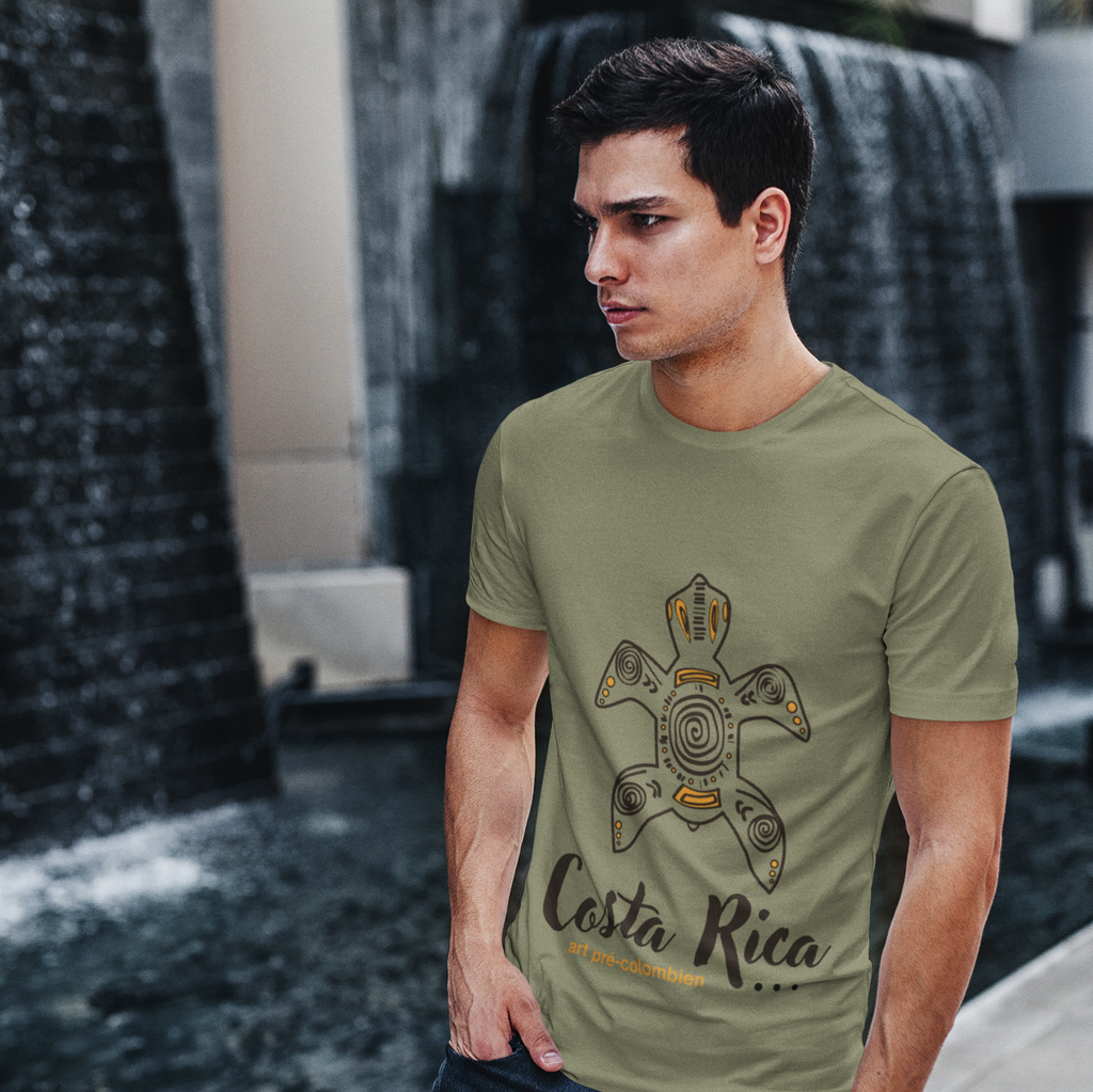 T-shirt unisexe « Tortue sacrée » – Symbole précolombien du Costa Rica