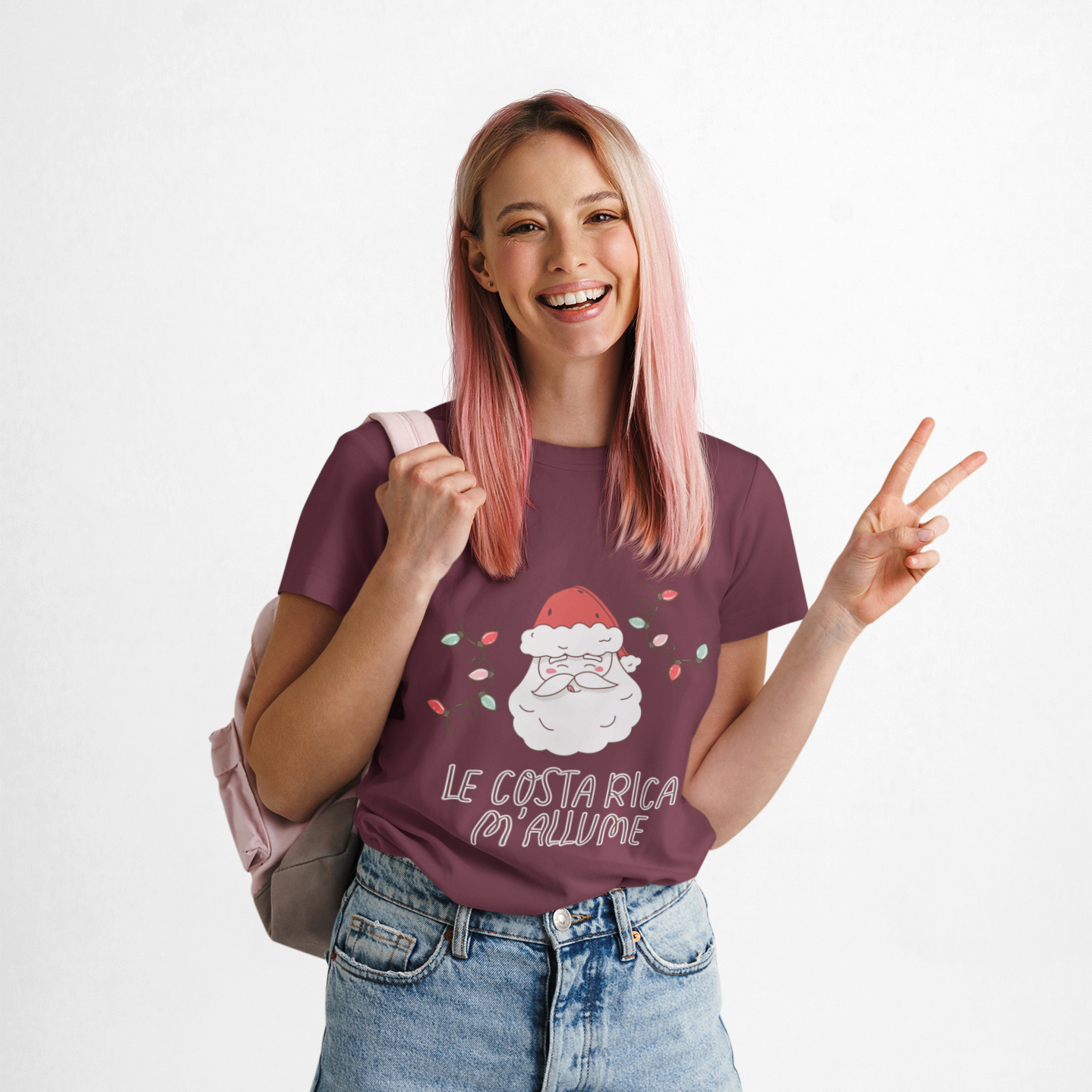 T-Shirt Unisexe – Édition Noël : « Le Costa Rica m’allume »